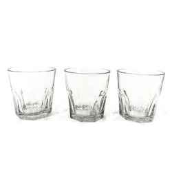 Set 3 Bicchieri trasparenti Everest