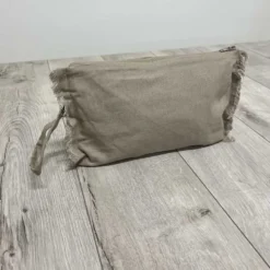 Set Borsa mare + pochette frange tortora