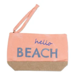 Set Borsa + Pochette in Tessuto Bria Rosa
