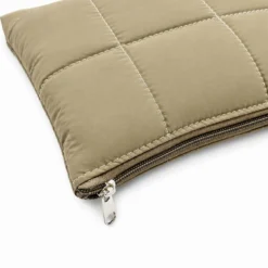 Set Borsa Tote + pochette trapuntata puffer louise Tortora