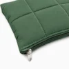 Set Borsa Tote + pochette trapuntata puffer louise Verde