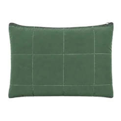 Set Borsa Tote + pochette trapuntata puffer louise Verde