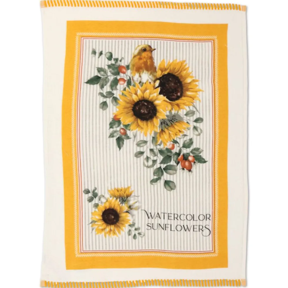 Set 3 Canovacci cucina spugna Farm Daily Girasoli