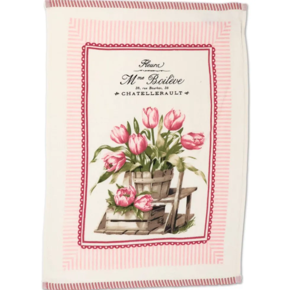 Set 3 Canovacci cucina spugna Farm Daily Tulipani