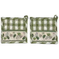Set Canovaccio + presine Foglie