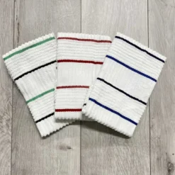 Set 3 canovacci spugna rigati