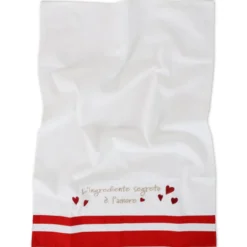 Set Cucina ricamato Ingrediente Segreto Amore