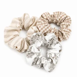 Set Elastici Scrunchies in Cotone Bon Ton