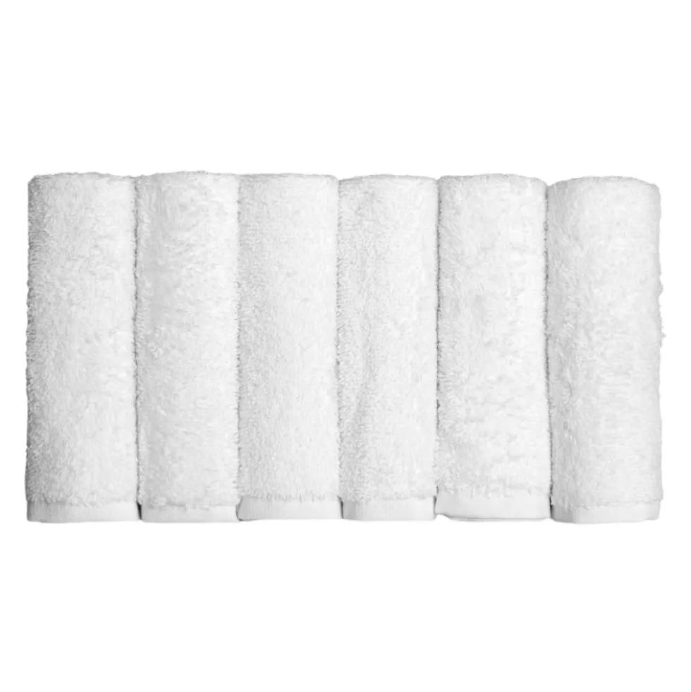 Set 6 lavette bianco