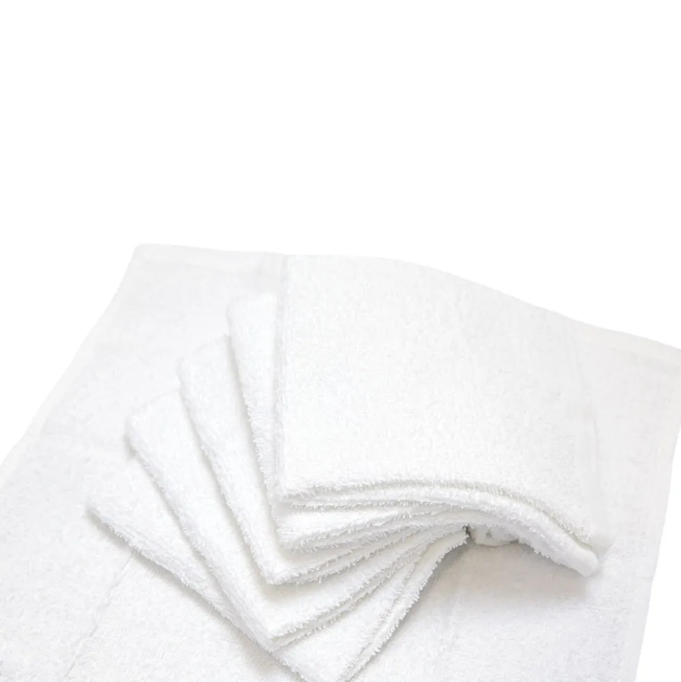 Set 6 lavette bianco