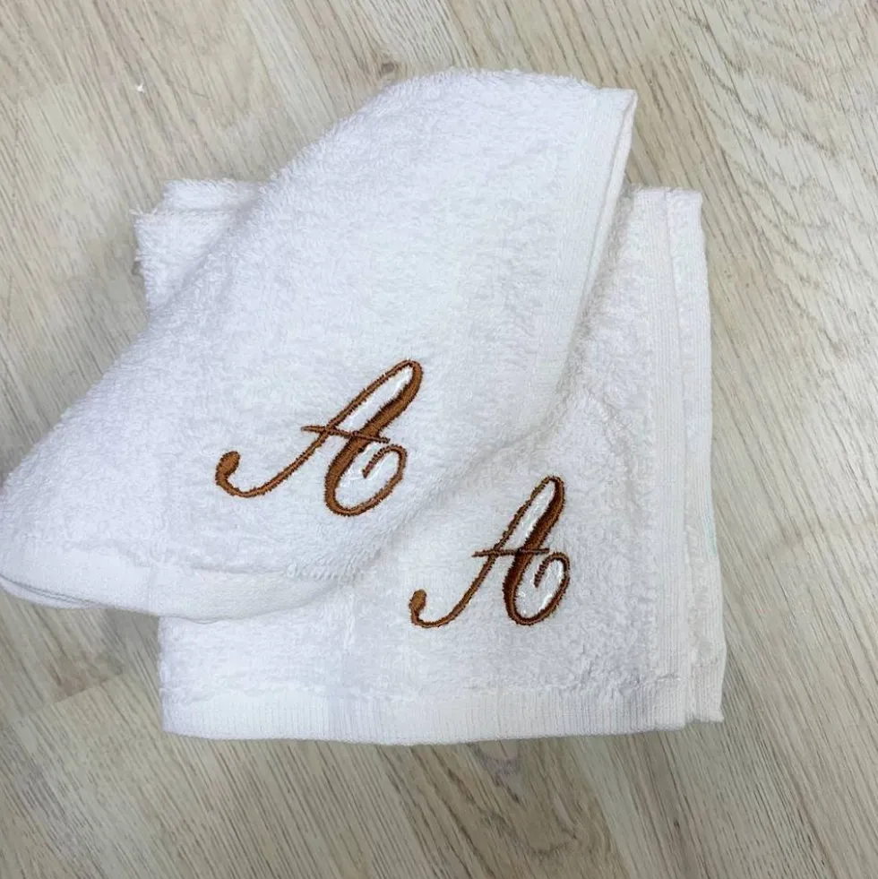 Set 4 lavette Flan fiocco bianco