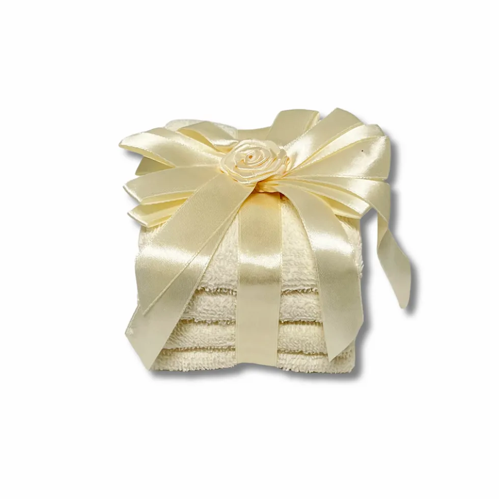 Set 4 lavette Flan fiocco crema