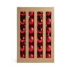 Set 24 Palline Natalizie Rosse