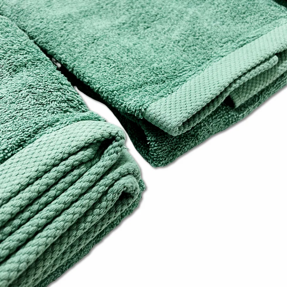 Set 3 pezzi asciugamani 500 gr melodie verde