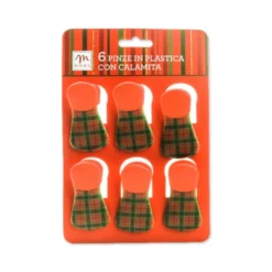 Set 6 Pinze con Calamita Tartan