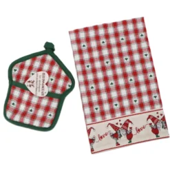 Set Portacanovaccio + Canovaccio Elfi Innamorati