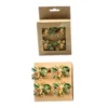 Set 4 portatovaglioli in metallo con Cristalli incastonati Campanelle