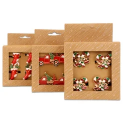 Set 4 portatovaglioli in metallo laccato Macchinina