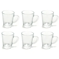 Set 6 Tazzine da caffè in vetro