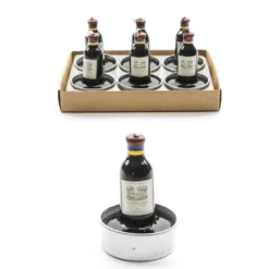 Set 6 Tealight Bottiglia Vino