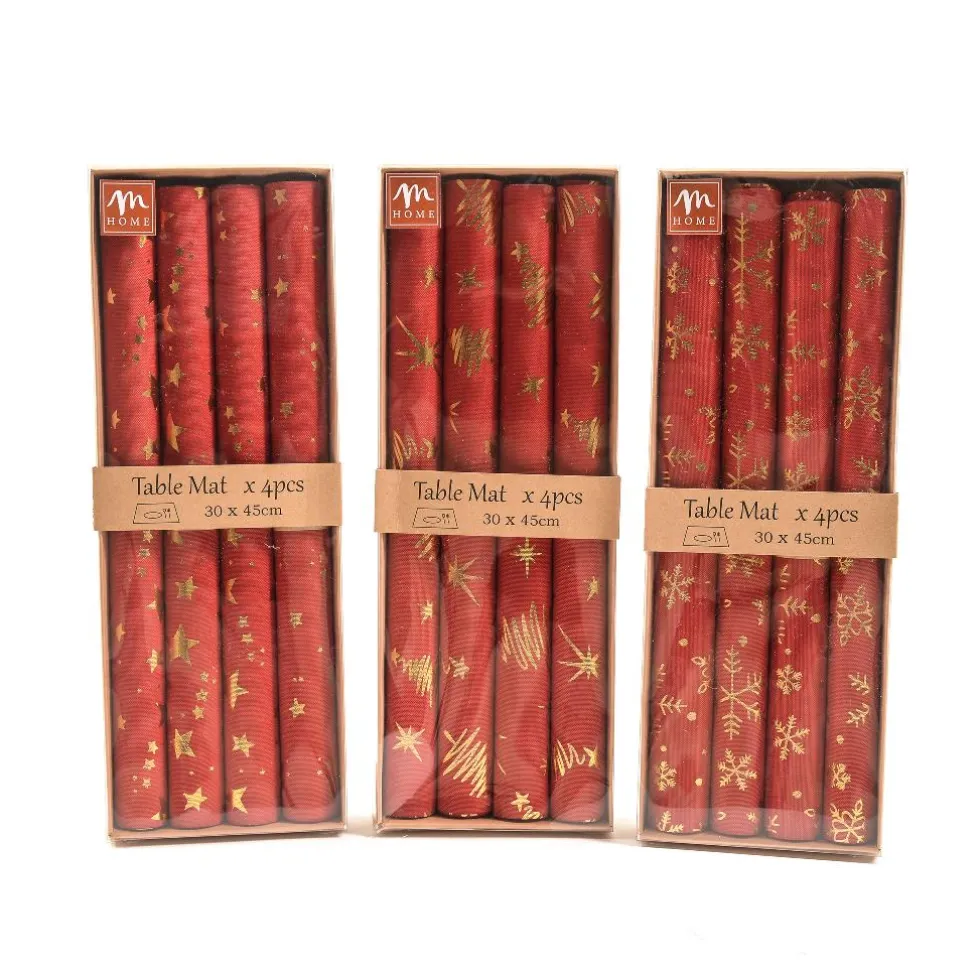 Set 4 Tovagliette in tessuto laminato