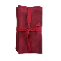 Set 4 tovaglioli bordeaux