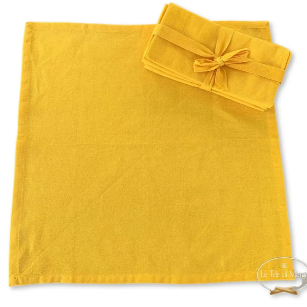 Set 4 tovaglioli giallo