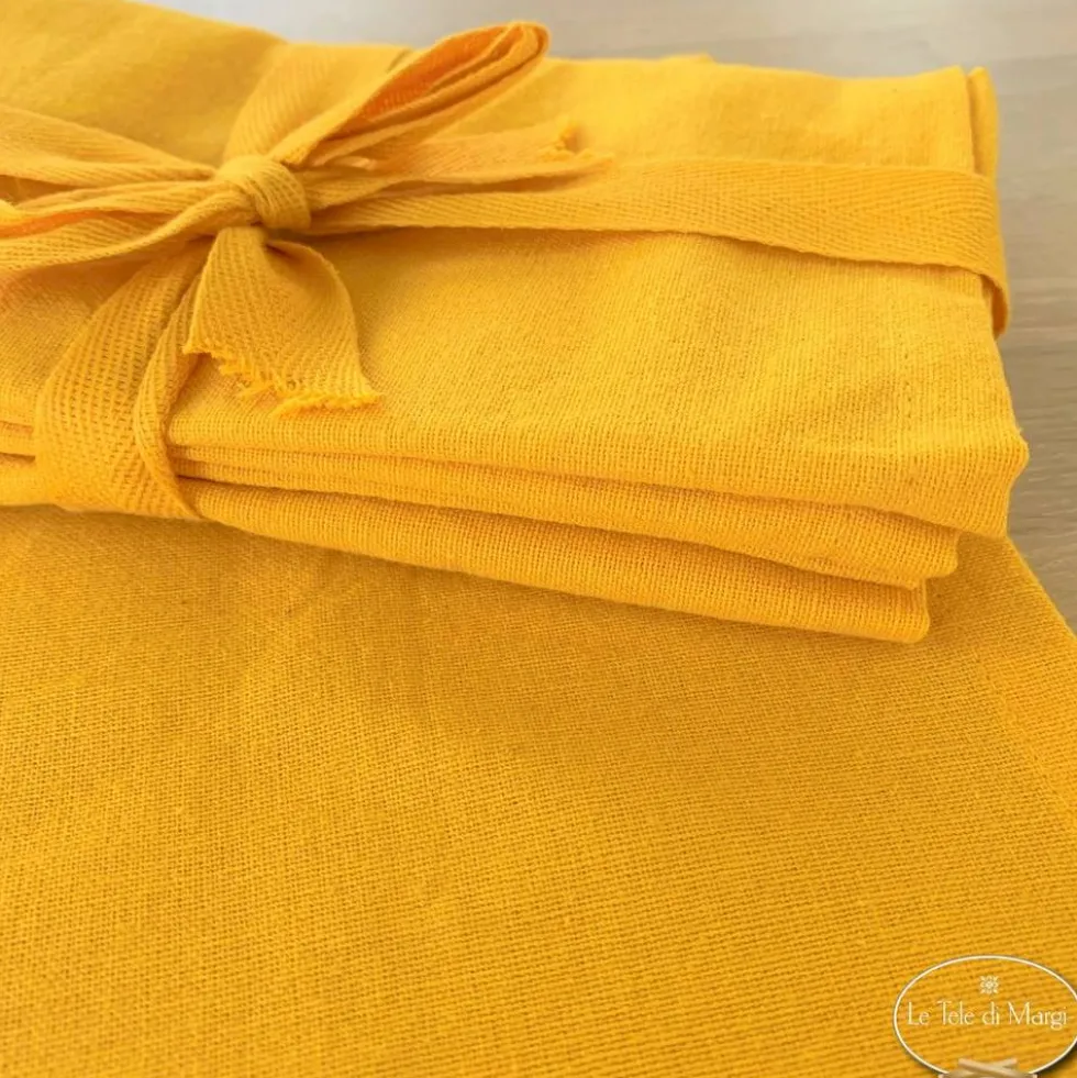 Set 4 tovaglioli giallo