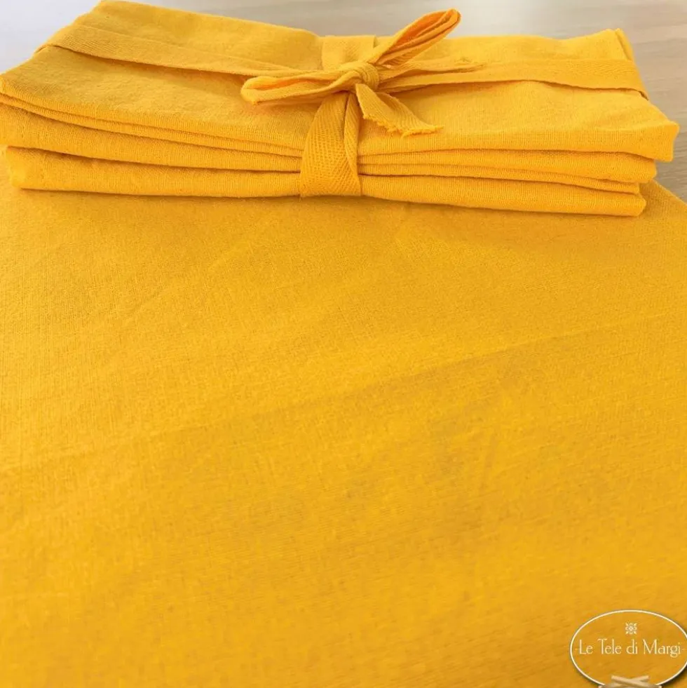 Set 4 tovaglioli giallo