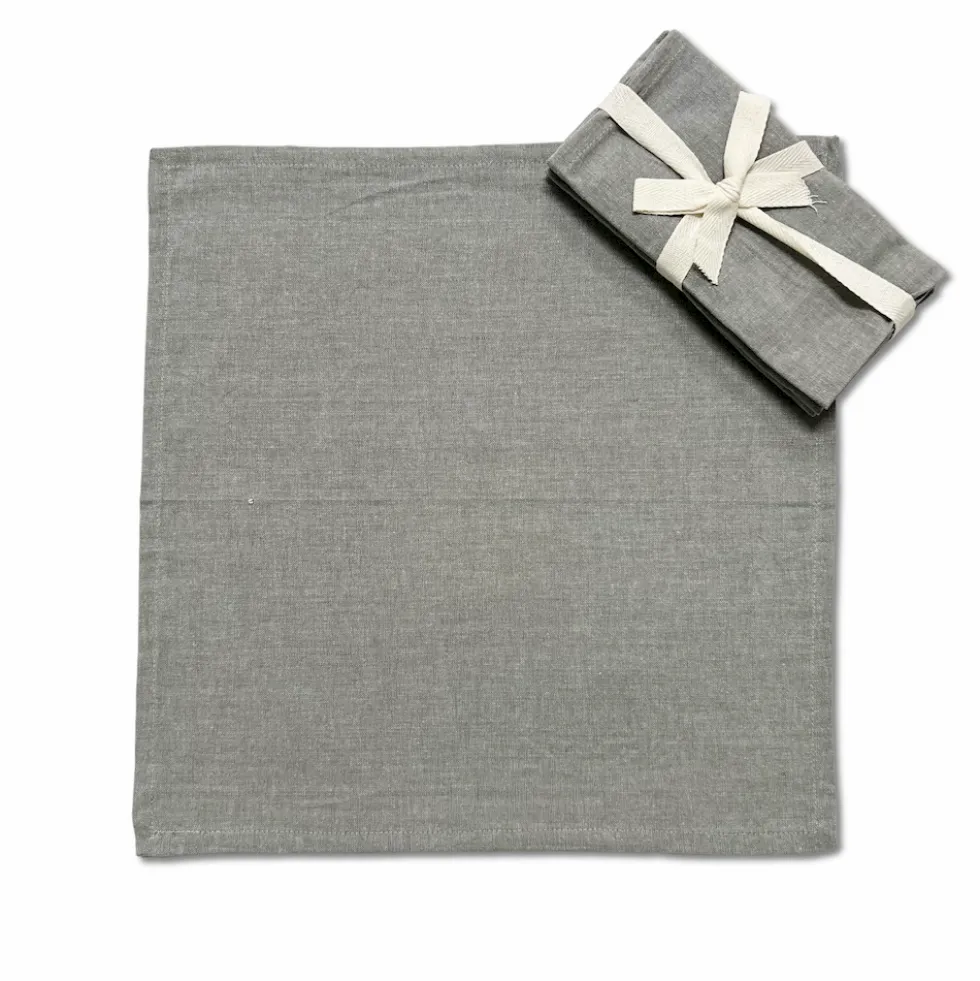Set 4 tovaglioli grigio