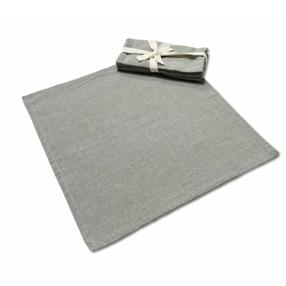 Set 4 tovaglioli grigio