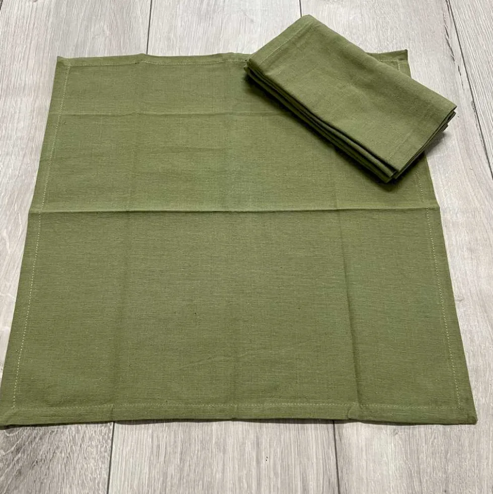 Set 4 tovaglioli verde oliva