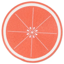 Sottopiatto Intrecciato Fruit Arancia 38 cm