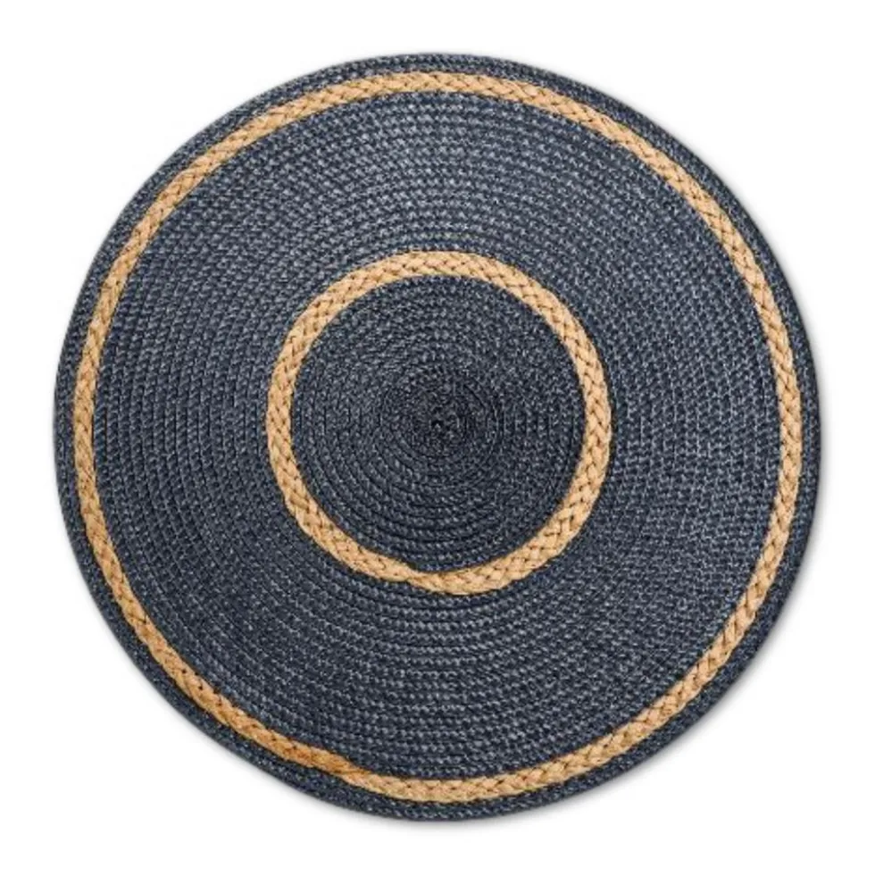 Sottopiatto Intreccio Naturale Blu 38 cm
