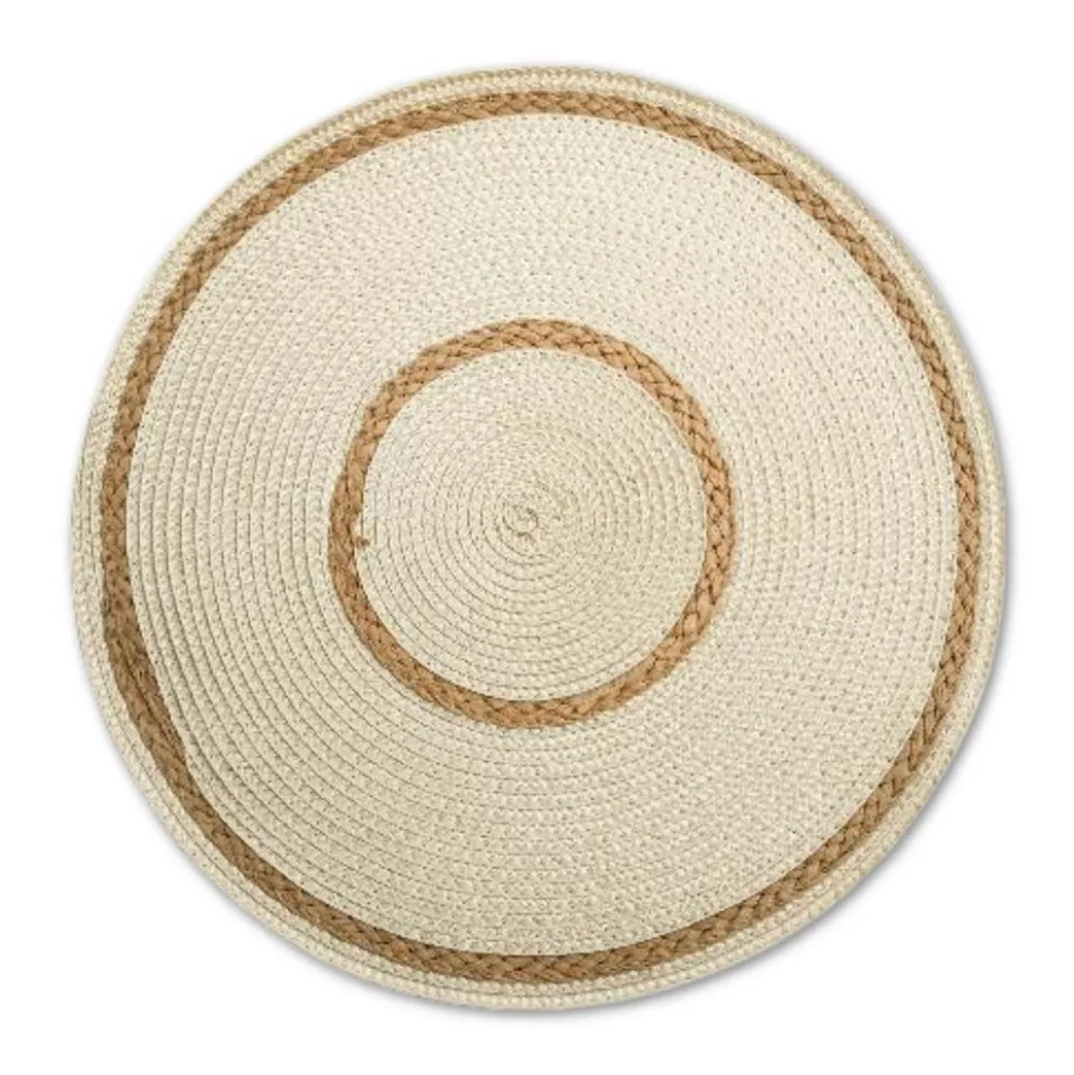 Sottopiatto Intreccio Naturale Bianco 38 cm
