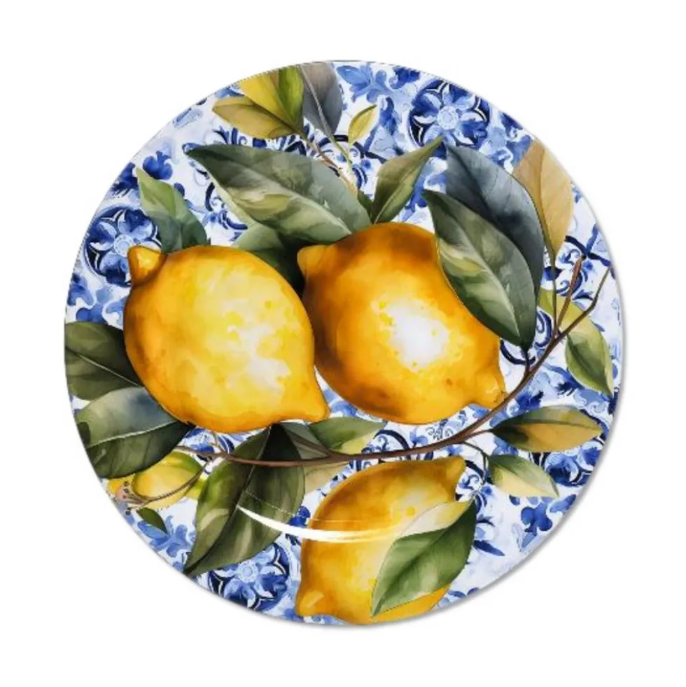 Sottopiatto Limoni e Foglie 33 cm