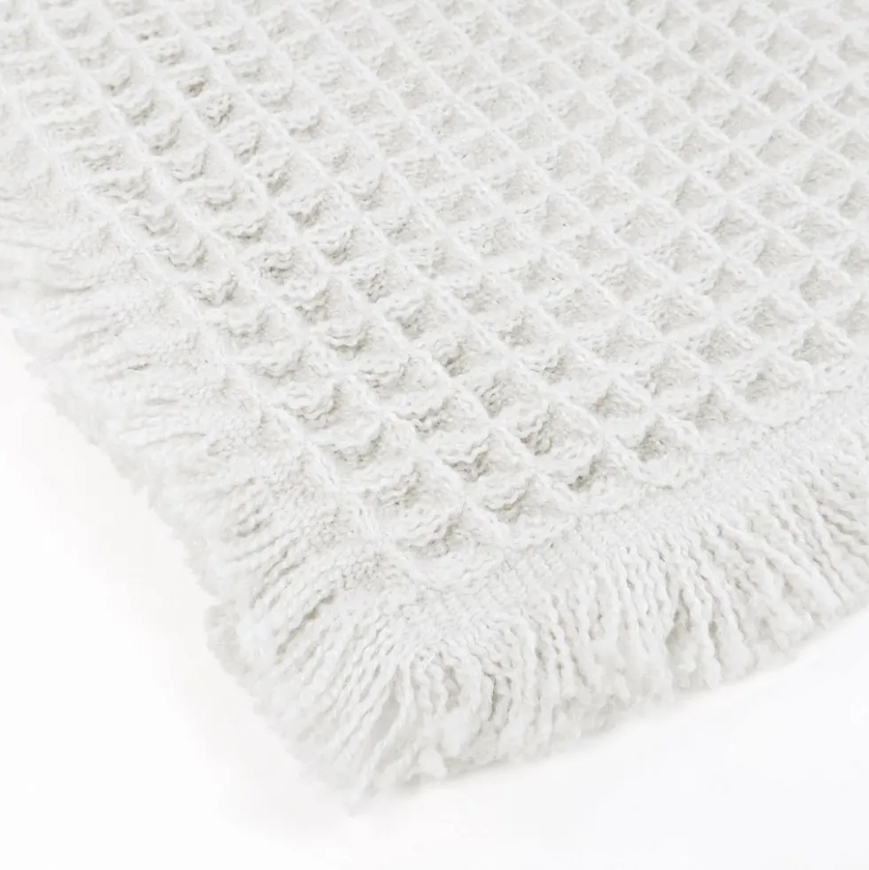 Tappeto antiscivolo Bees nido d'ape Bianco 50x80