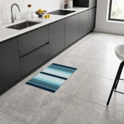 Tappeto antiscivolo Delfi cordura Turchese 50x80
