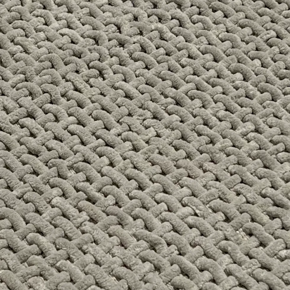 Tappeto antiscivolo Osaka intrecciato grigio 50 x 80