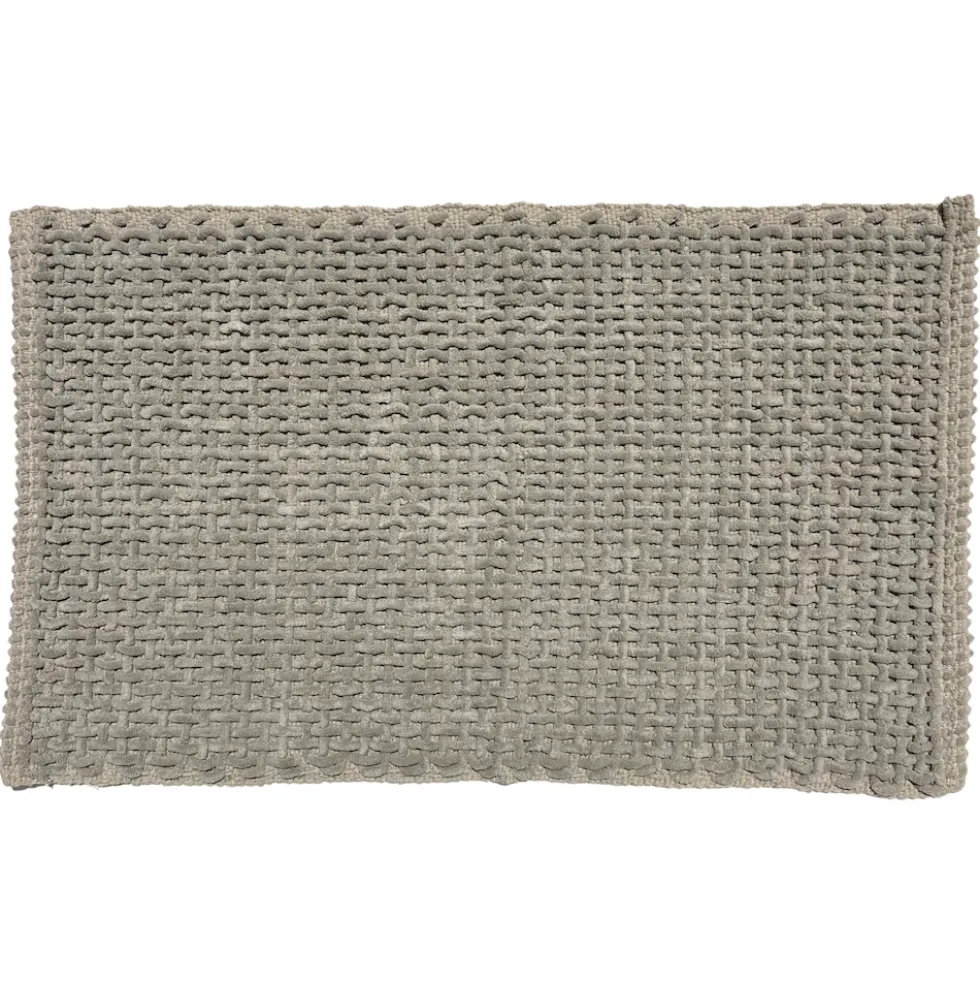 Tappeto antiscivolo Osaka intrecciato grigio 50 x 80