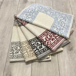 Tappeto barocco doubleface azzurro 60 x 90