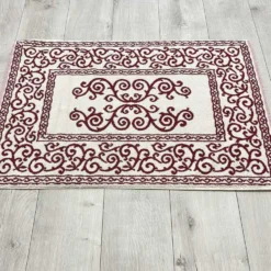 Tappeto barocco doubleface bordeaux 60 x 120
