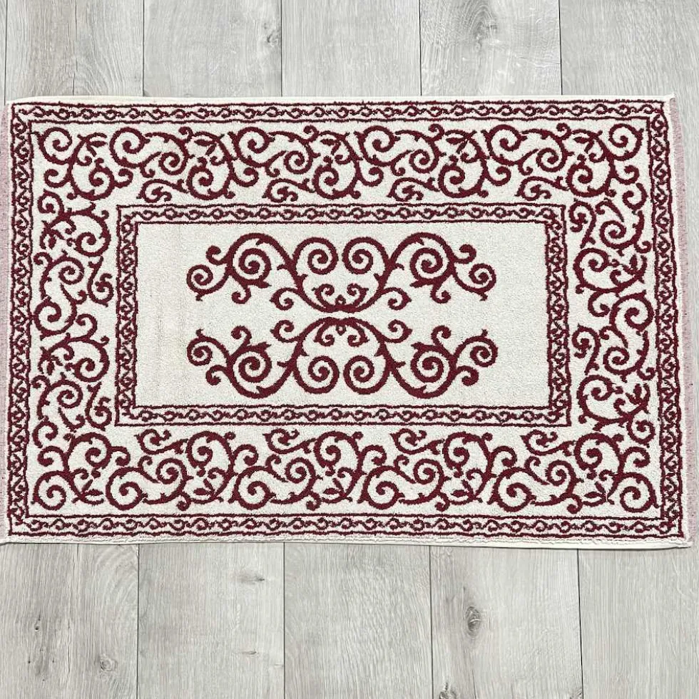 Tappeto barocco doubleface bordeaux 60 x 120