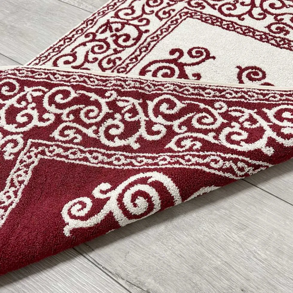 Tappeto barocco doubleface bordeaux 60 x 120