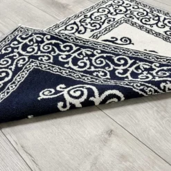 Tappeto barocco doubleface blu 60 x 120