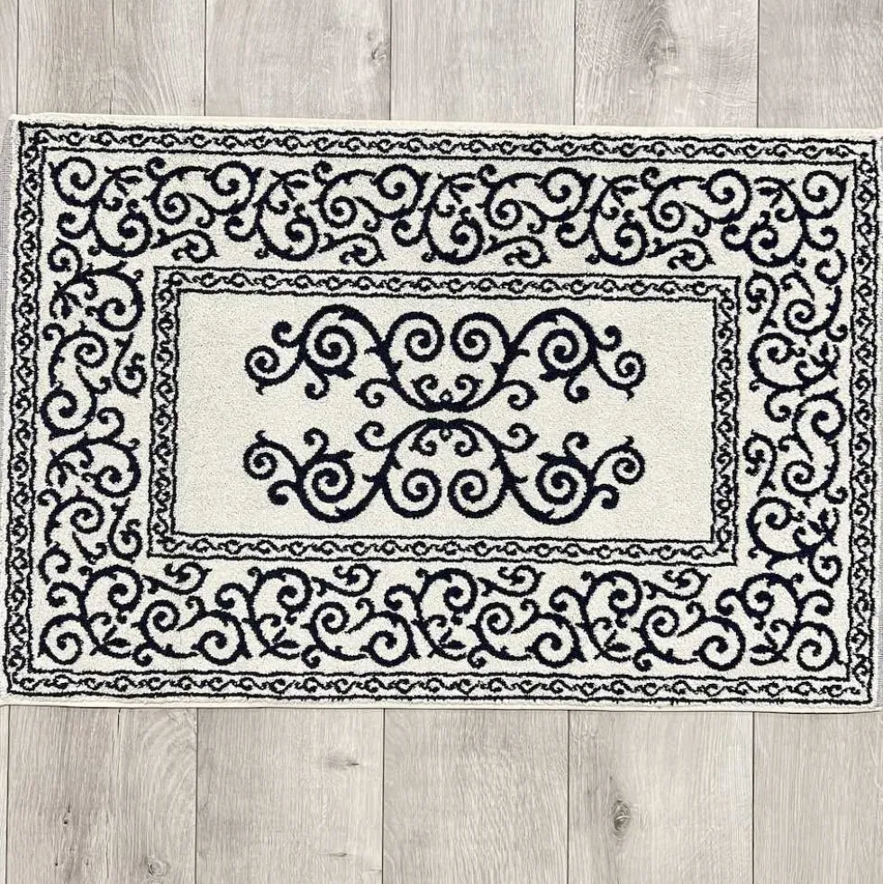 Tappeto barocco doubleface blu 60 x 120