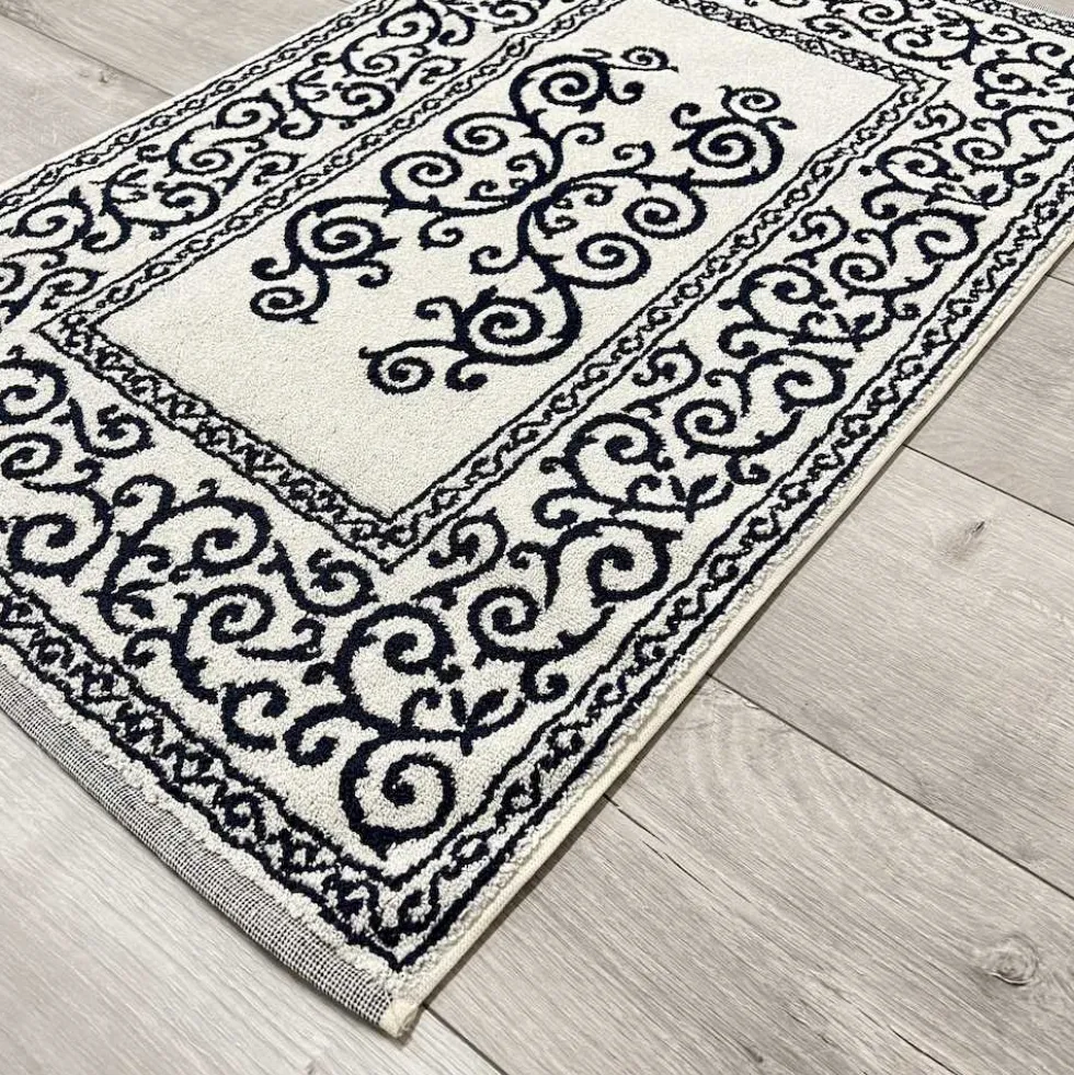 Tappeto barocco doubleface blu 60 x 120