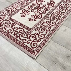 Tappeto barocco doubleface bordeaux 60 x 90