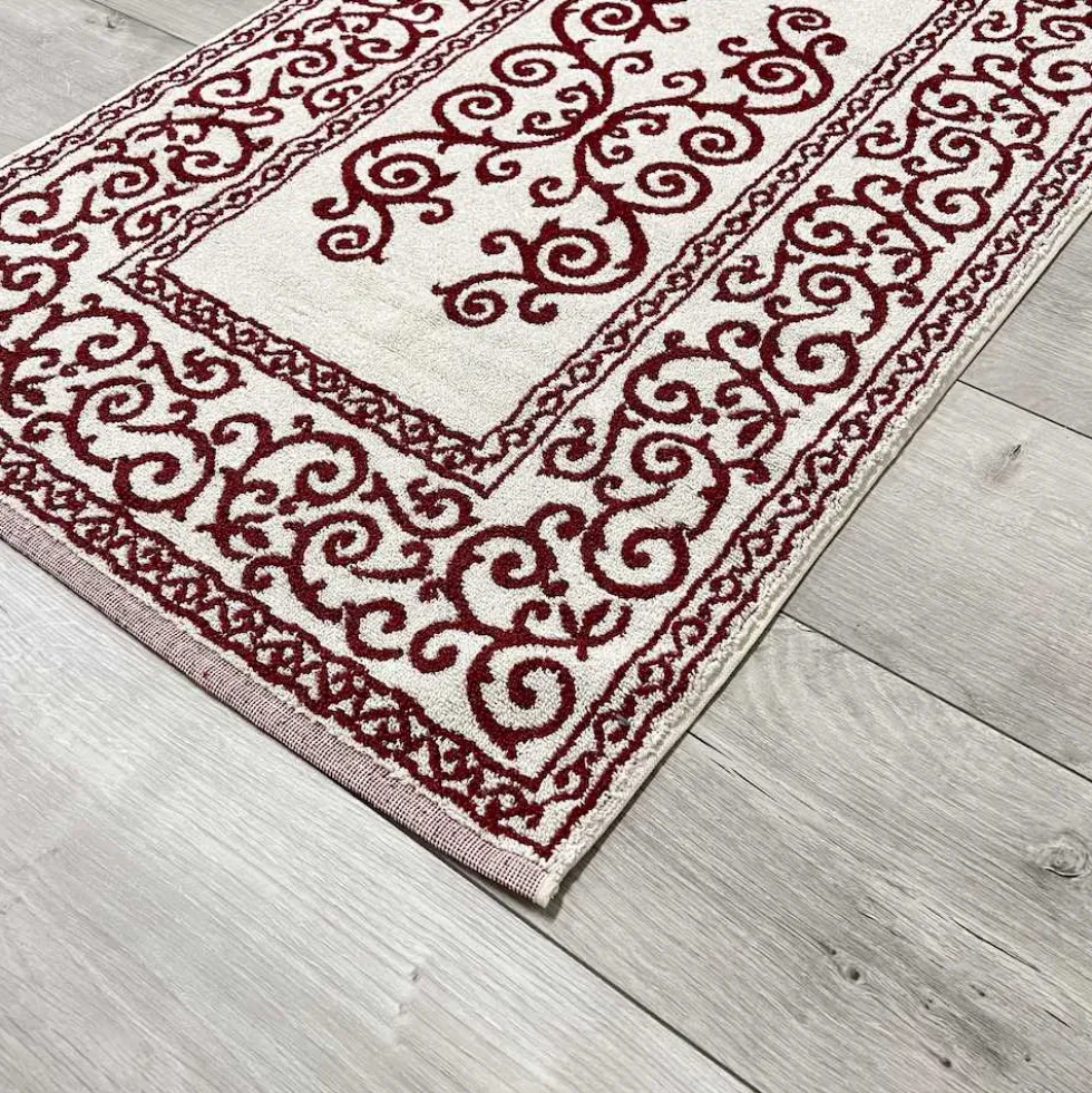 Tappeto barocco doubleface bordeaux 60 x 90