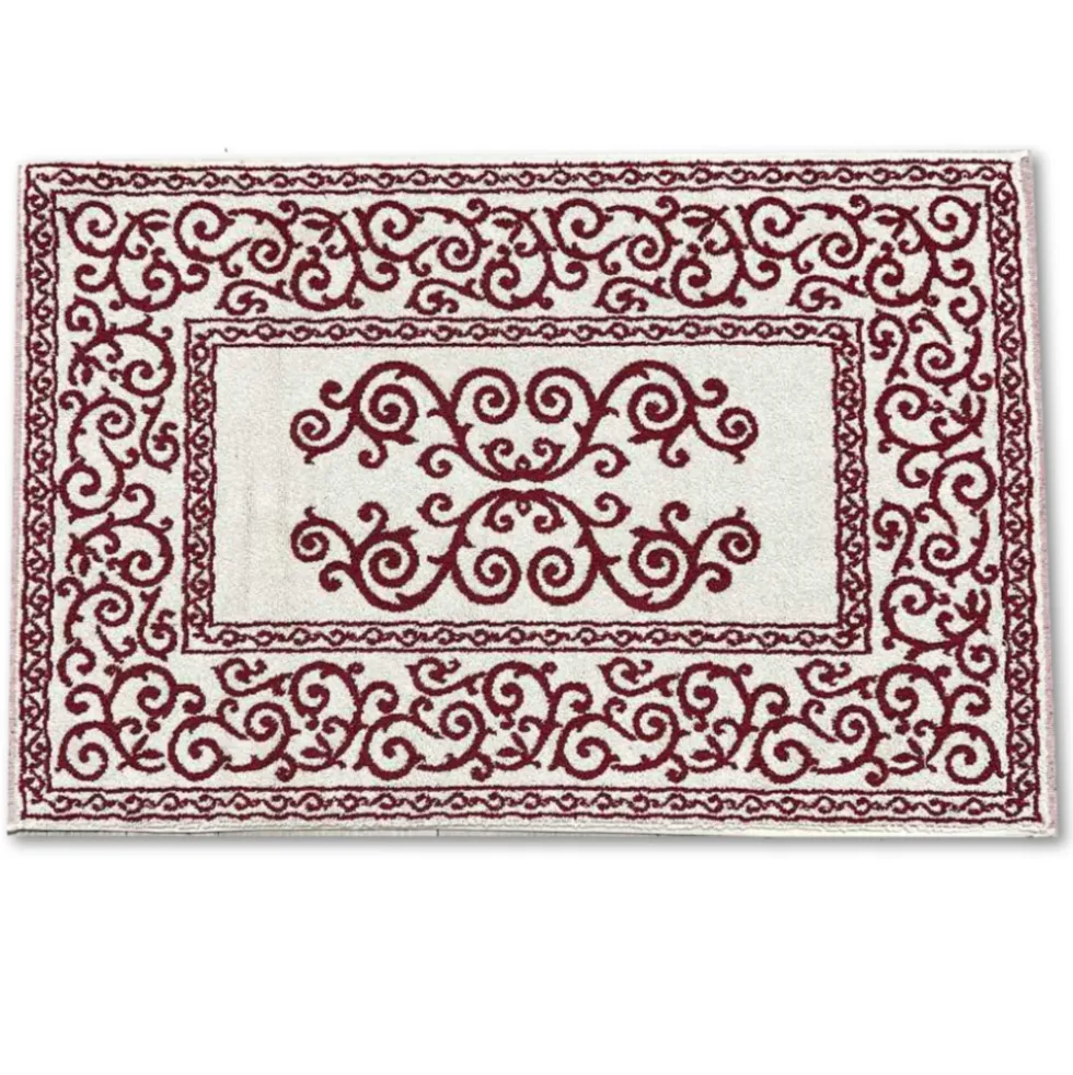 Tappeto barocco doubleface bordeaux 60 x 90